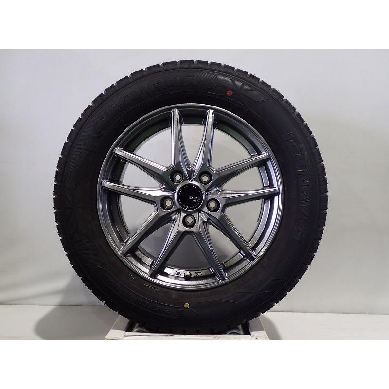 215/60R16 スタッドレスタイヤ ホイール 4本セット グッドイヤー アイスナビ6 1665+385H114.3 ジャパンサンヨウ ZACK JP550 16インチ 215/60