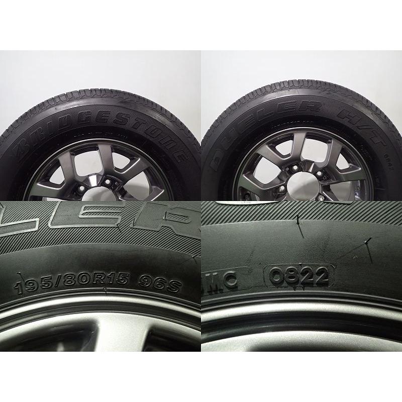 BRIDGESTONE（ブリヂストン） 中古 195/80R15 サマータイヤホイール4本 