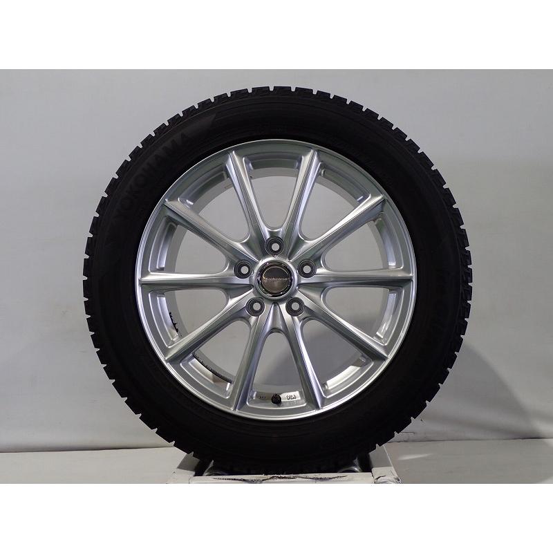 中古 215/55R17 スタッドレスタイヤ ホイール 4本セット ヨコハマ 