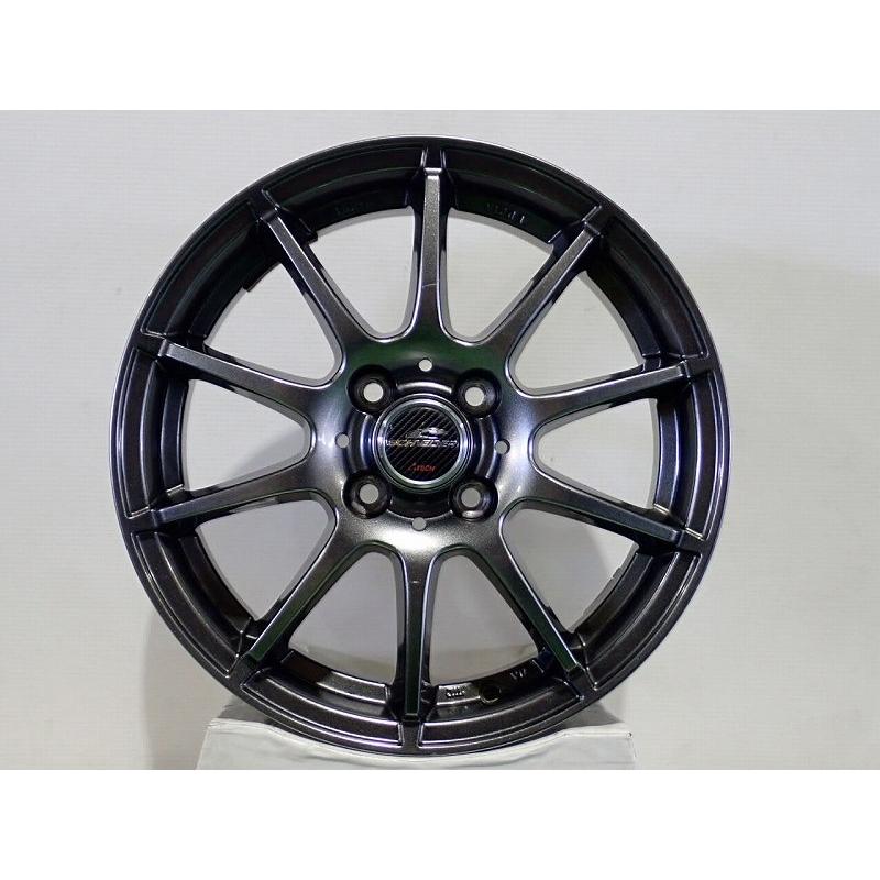 15インチ グレーホイール 5H100 4本中古 マルカサービス 中古 1555+45-4H100 アルミホイール 4本セット