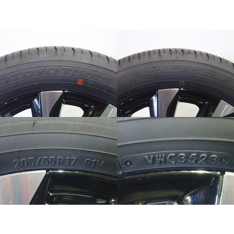 NOAH 中古 205/55R17 サマータイヤ ホイール 4本セット トーヨー
