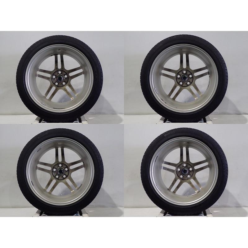 【4/25〜29P10倍】中古 215/45R17 サマータイヤ ホイール 4本セット ピレリ パワジー 1770+50-5H100 マルカサービス シュナイダー 17インチ 純正 ST 215/45-17｜jms-resalegarage｜08