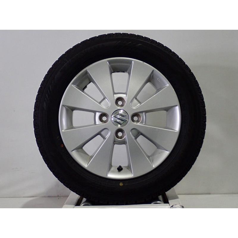 ワゴンR 中古 155/65R14 スタッドレスタイヤ ホイール 4本セット 