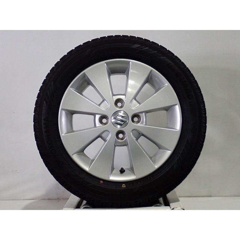 ワゴンR 中古 155/65R14 スタッドレスタイヤ ホイール 4本セット 