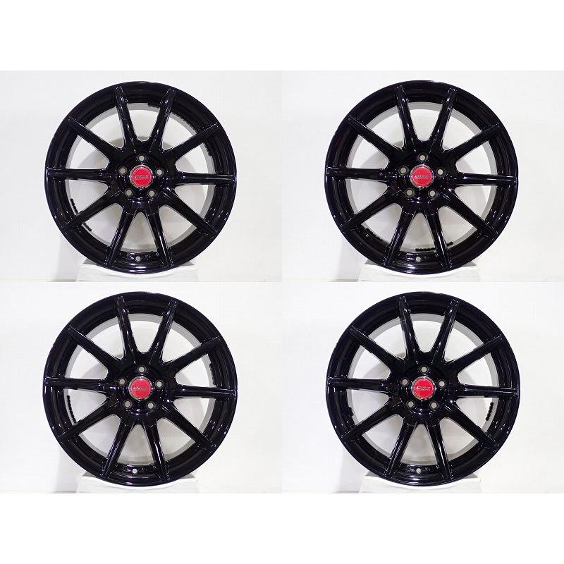 17インチ　アルミホイール4個セット WEDS VICENTE-04 1445+50 4-100 S NV100 クリッパーリオ DR17W