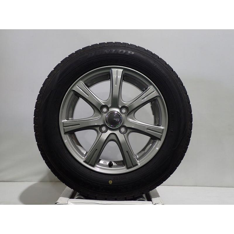 中古 スタットレスタイヤ、ホイール4本 165/70R14