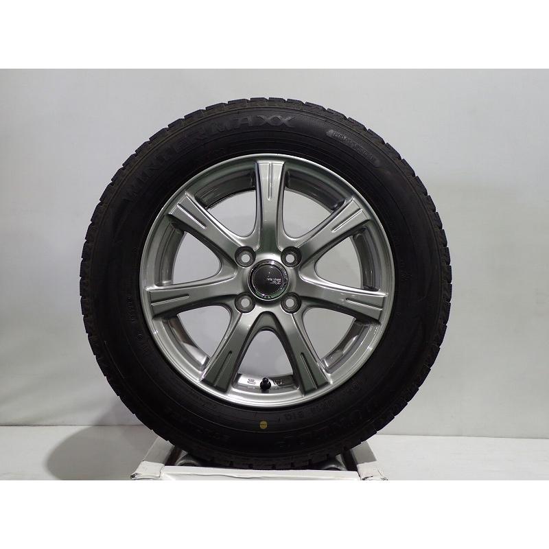 DUNLOP スタッドレスタイヤ 175/70R14 ホイール付き 4本セット DUNLOP（ダンロップ） 175/70R14 スタッドレスタイヤ アルミホイール 4