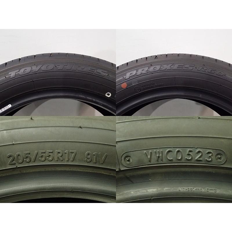 中古 205/55R17 サマータイヤ 4本セット トーヨー プロクセスR60 17