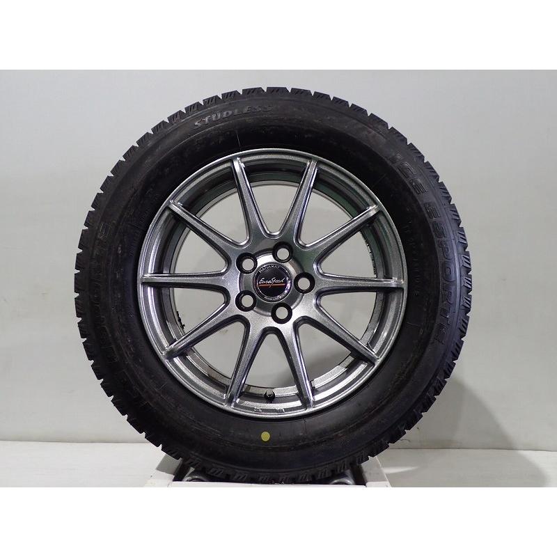 11/14〜21P5倍 中古 195/65R15 スタッドレスタイヤ ホイール 4本セット  