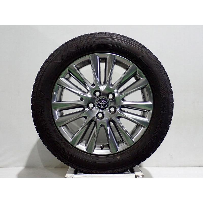 中古 235/55R18 スタッドレスタイヤ ホイール 4本セット グッドイヤー アイスナビSUV 1875+45-5H114.3 トヨタ 60系 ハリアー 18インチ 純正 ST｜jms-resalegarage｜03