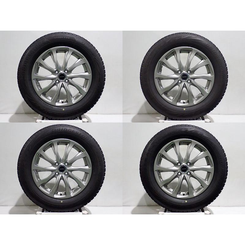 5/9〜15P15倍 中古 195/65R16 スタッドレスタイヤホイール4本セット ブリヂストン ブリザックVRX2 1660+40-4H100 ブリヂストン バルミナ 16インチ 195/65-16｜jms-resalegarage｜07