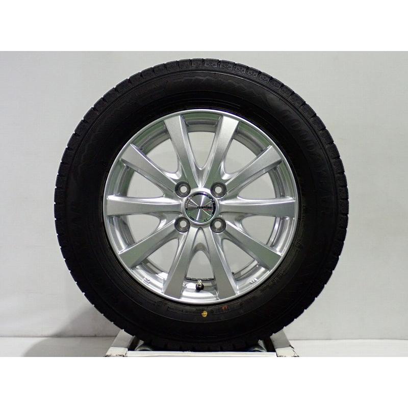 20%OFF 中古 175/70R14 スタッドレスタイヤホイール4本セット グッドイヤー アイスナビ8 1455+38-4H100 ウェッズ ラブリオンRS01 14インチ 175/70-14｜jms-resalegarage｜04