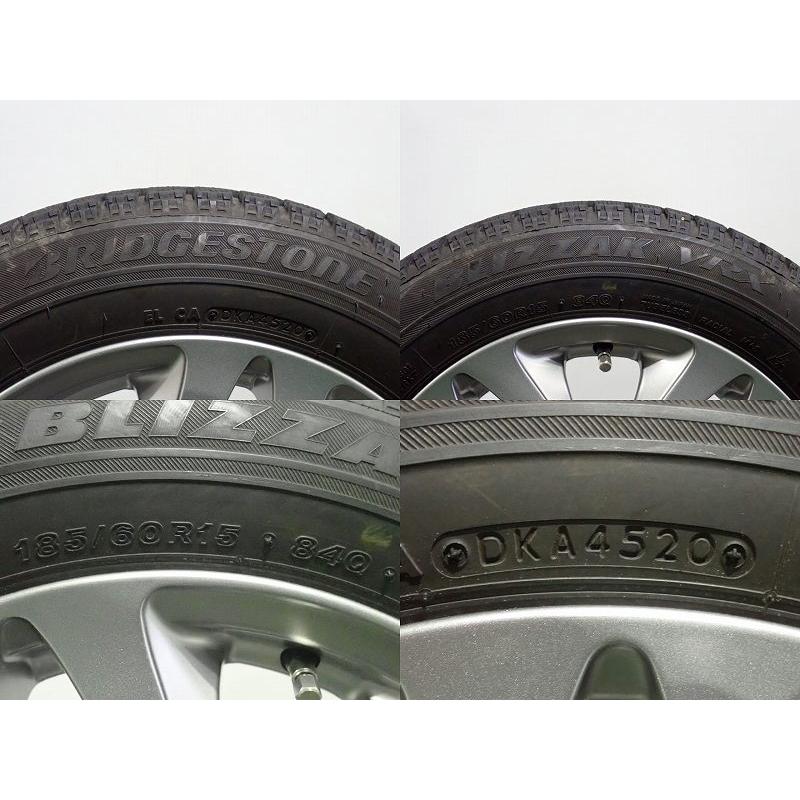 BRIDGESTONE（ブリヂストン） 中古 185/60R15 スタッドレスタイヤ 