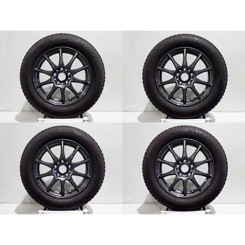 中古 205/60R16 スタッドレスタイヤ ホイール 4本セット ブリヂストン ブリザックVRX2 1665+40-5H114.3 ウェッズ ヴェルヴァ  16インチ 205/60-16｜jms-resalegarage｜07