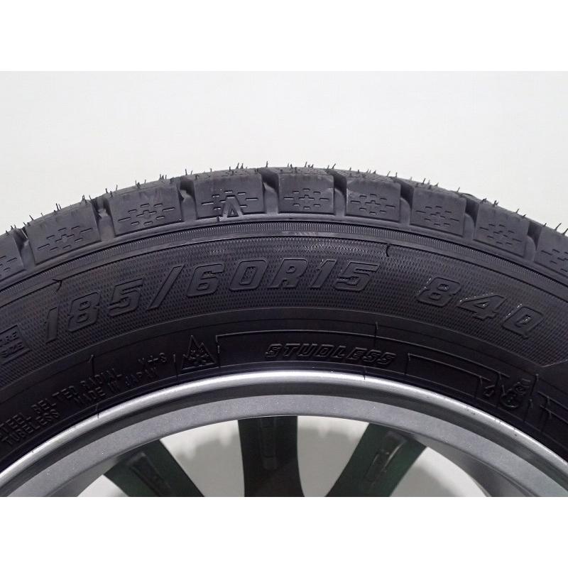 25〜31日P10倍 185/60R15 スタッドレスタイヤ ホイール 4本セット グッドイヤー アイスナビ7 1555+42-4H100 ウェッズ ラブリオンRS01  15インチ 185/60-15｜jms-resalegarage｜06