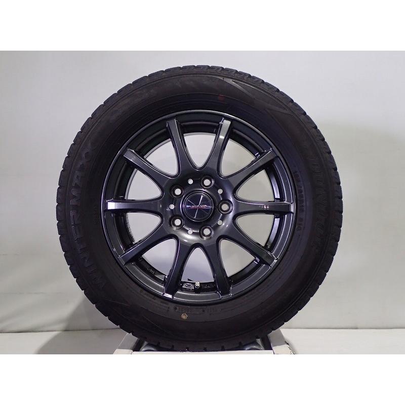 DUNLOP（ダンロップ） 中古 195/65R15 スタッドレスタイヤホイール4本 