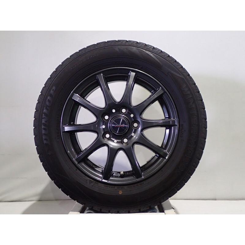 DUNLOP（ダンロップ） 中古 195/65R15 スタッドレスタイヤホイール4本 
