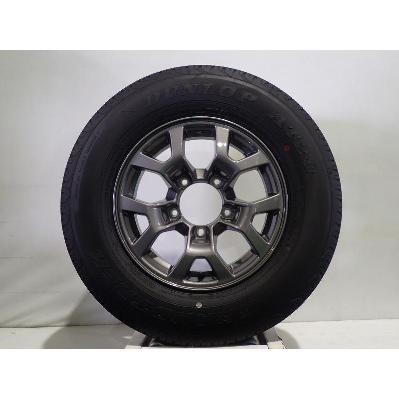 中古 195/80R15 サマータイヤ ホイール 4本セット ダンロップ グラントレックAT20 1555+5-5H139.7 ジムニーシエラ  15インチ 純正 新車外し｜jms-resalegarage｜03