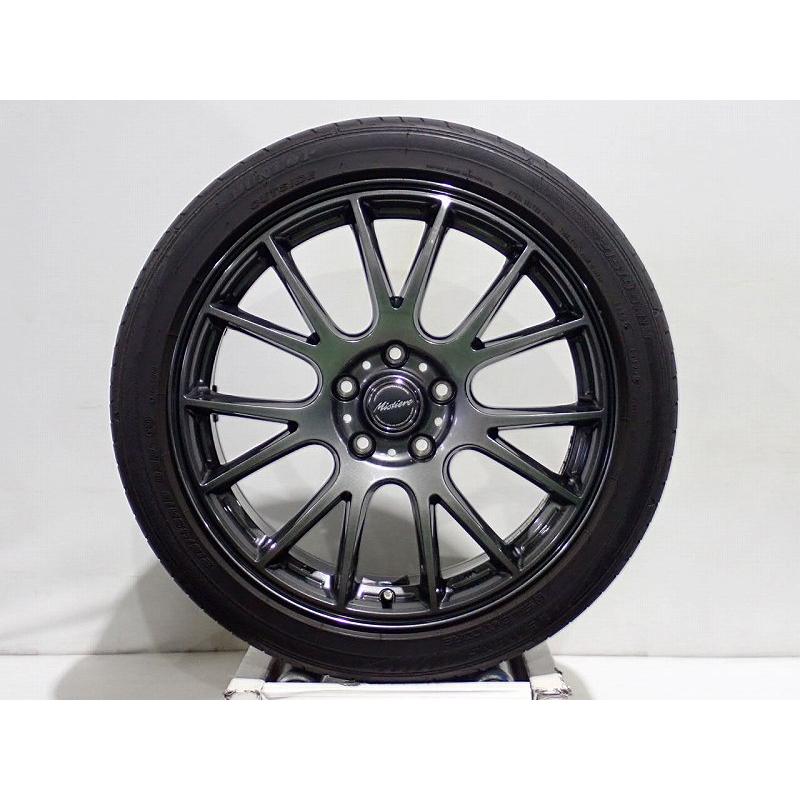 25〜31日P10倍 中古 215/45R18 サマータイヤ ホイール 4本セット ダンロップ ルマン5 1875+48-5H114.3 ダンロップ ミスティーレ  18インチ 215/45-18｜jms-resalegarage｜04