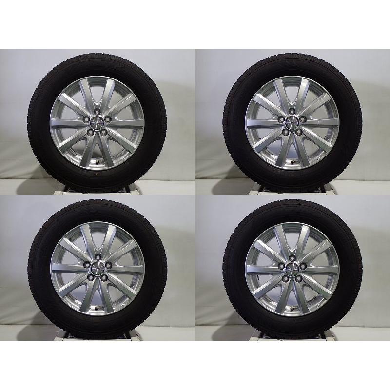 中古 195/65R15 スタッドレスタイヤ ホイール 4本セット トーヨー オブザーブガリットGIZ 1560+43-5H100 ウェッズ ラブリオンRS01 15インチ 195/65-15｜jms-resalegarage｜07