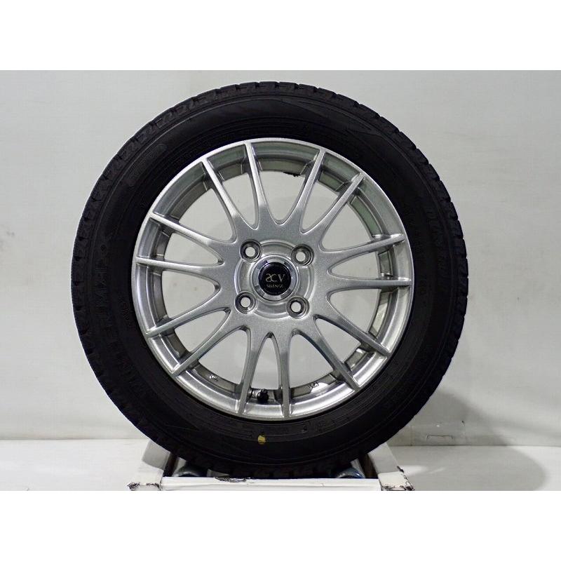 DUNLOP（ダンロップ） 中古 155/65R14 スタッドレスタイヤホイール 4本 