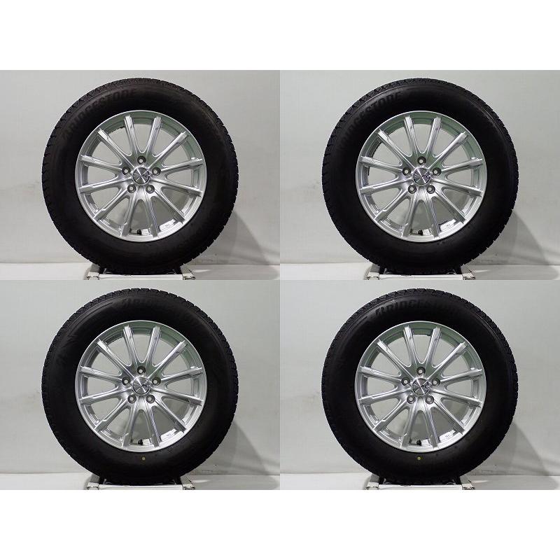 225/65R17 ブリヂストンスタッドレス17インチ タイヤホイール4本セット