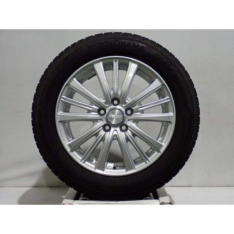 中古 185/60R15 スタッドレスタイヤ ホイール 4本セット ヨコハマ 