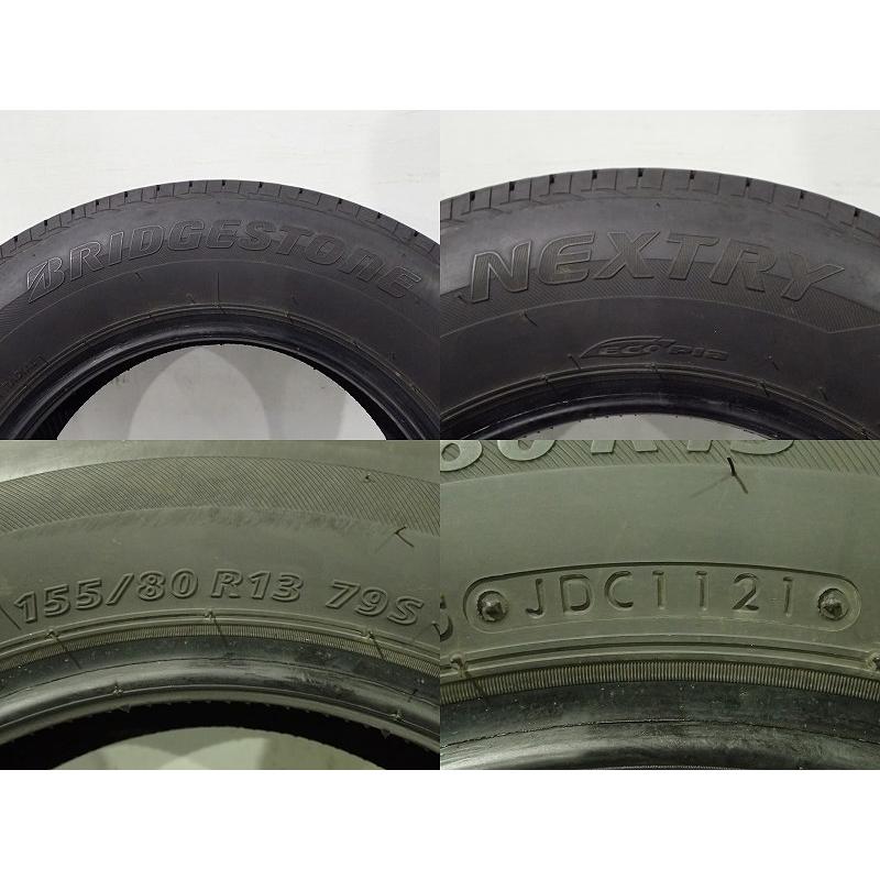 BRIDGESTONE（ブリヂストン） 中古 155/80R13 サマータイヤ 4本セット 
