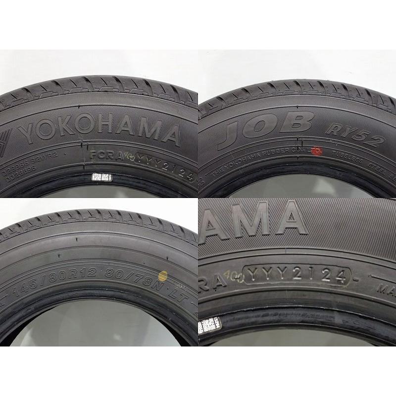 新品外しJOB RY52 145/80R12 80/78N LT タイヤ4本 ヨコハマ JOB RY52 145/80R12 80/78N LT 4本 – タイヤ・ホイール