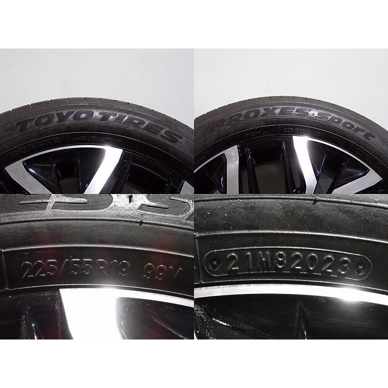 クラウン 中古 225/55R19 サマータイヤ 4本セット トーヨー プロクセス