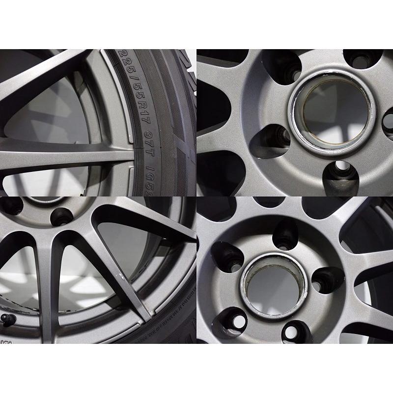中古 225/55R17 スタッドレスタイヤ アルミホイール 4本セット  