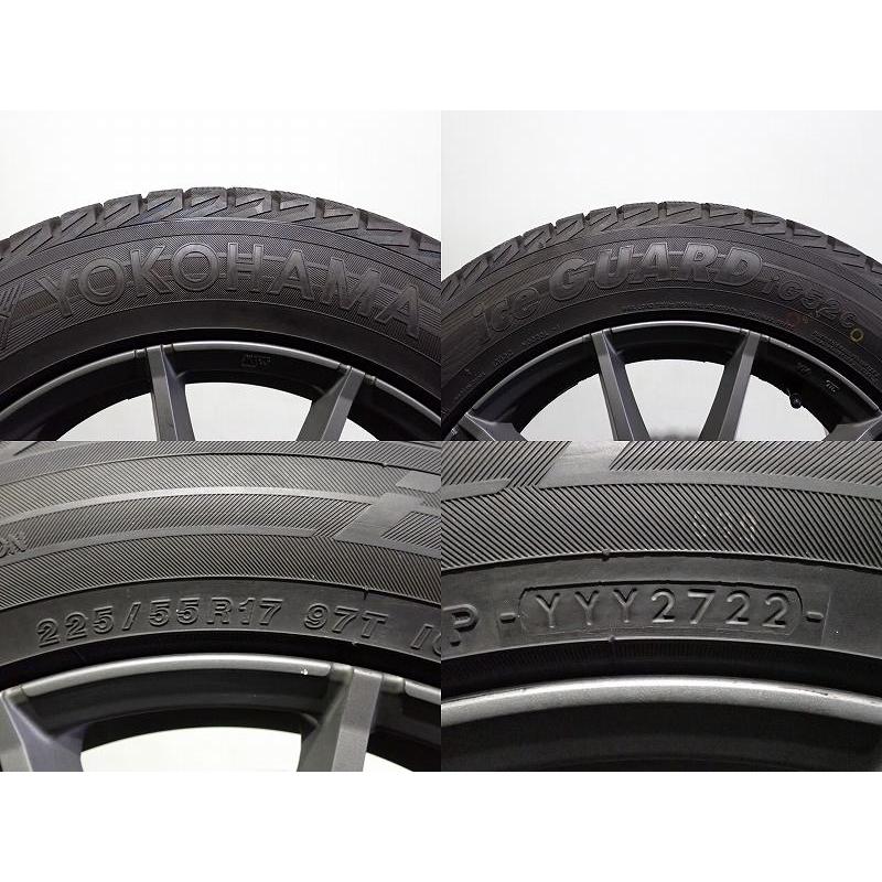 中古 225/55R17 スタッドレスタイヤ アルミホイール 4本セット  