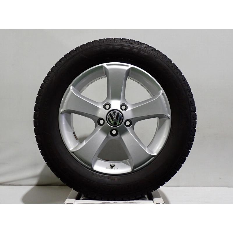 BRIDGESTONE 中古 215/55R16 スタッドレスタイヤアルミホイール 4本 