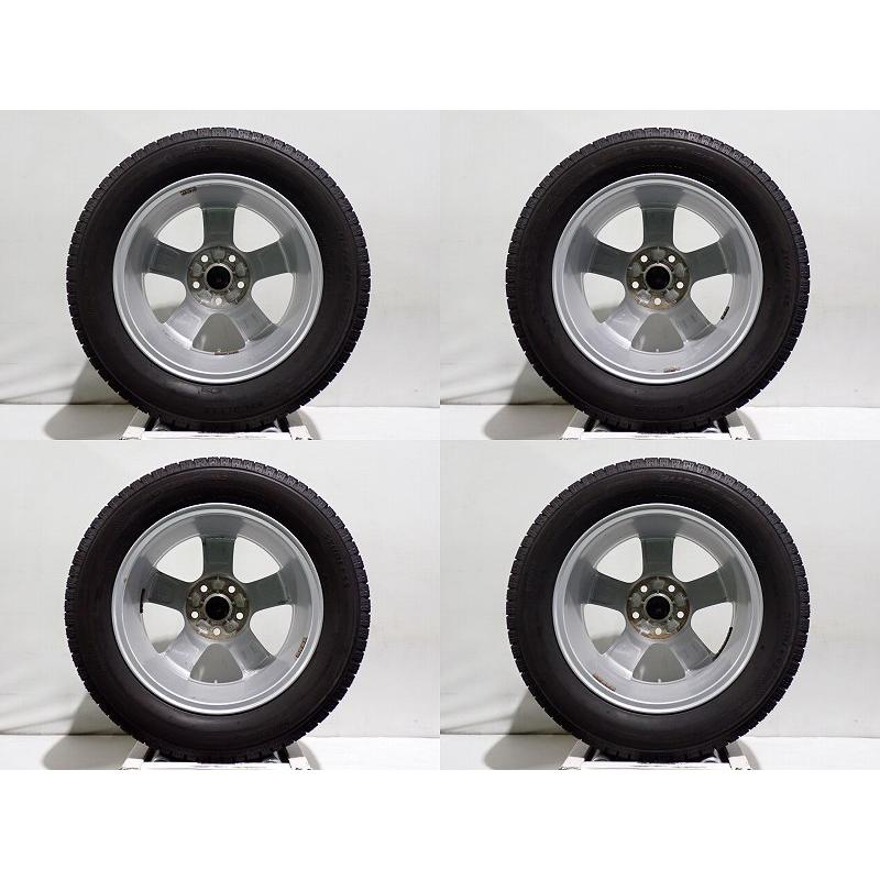 BRIDGESTONE 中古 215/55R16 スタッドレスタイヤアルミホイール 4本 