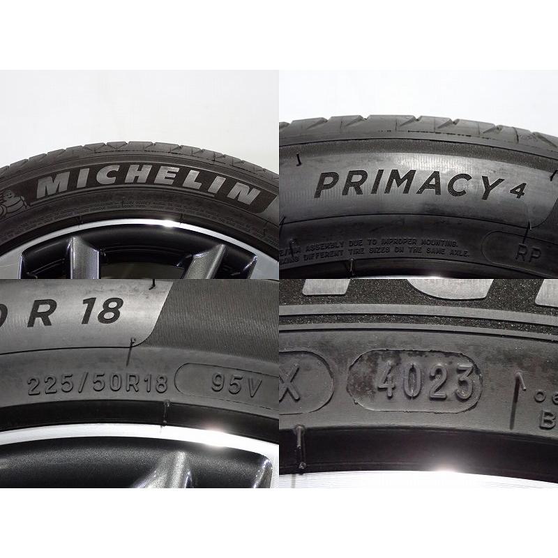 ミシュラン 中古 225/50R18 サマータイヤアルミホイール4本セット 