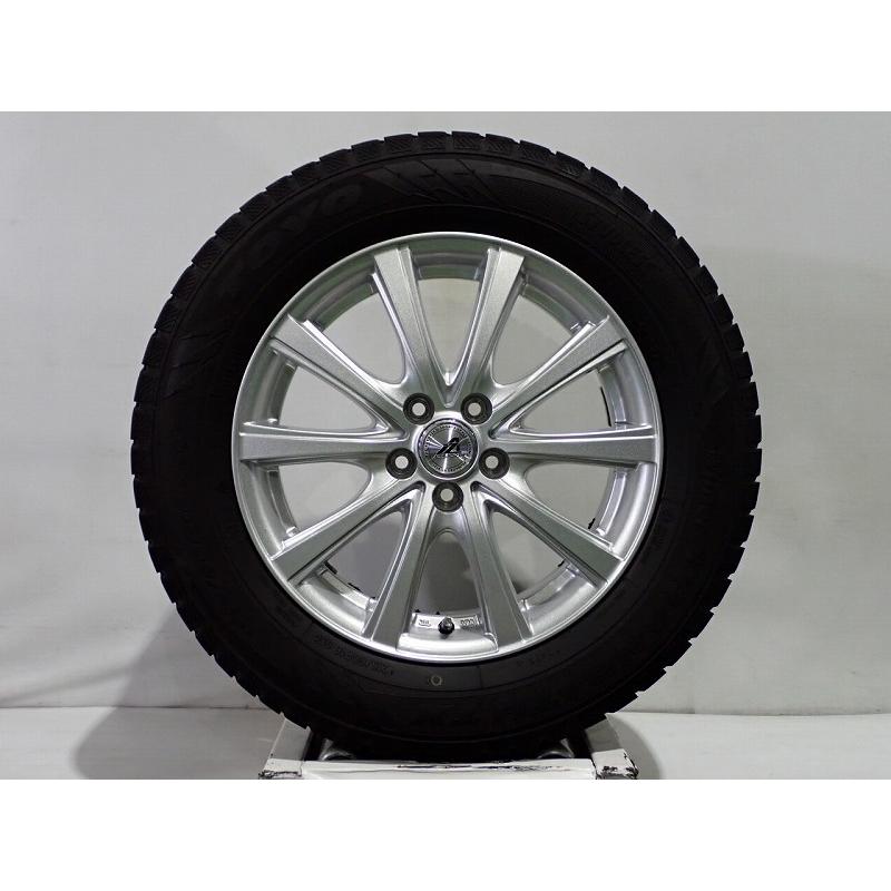 ダンロップスタッドレス215/60Ｒ16アルミ中古　4本セット DUNLOP（ダンロップ） 4本セット スタッドレスタイヤ 215/60R16 95Q
