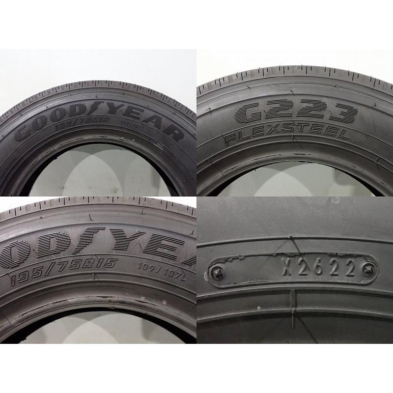 グッドイヤー（GOODYEAR） 中古 195/75R15 109/107L サマータイヤ 2本 