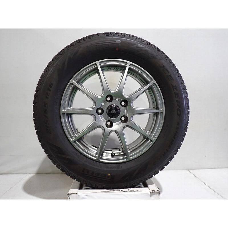 中古 215/65R16 スタッドレスタイヤ アルミ 4本セット ピレリ アイス 