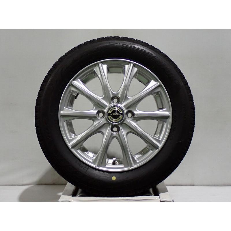 中古 155/65R14 スタッドレスタイヤ アルミホイール 4本セット 