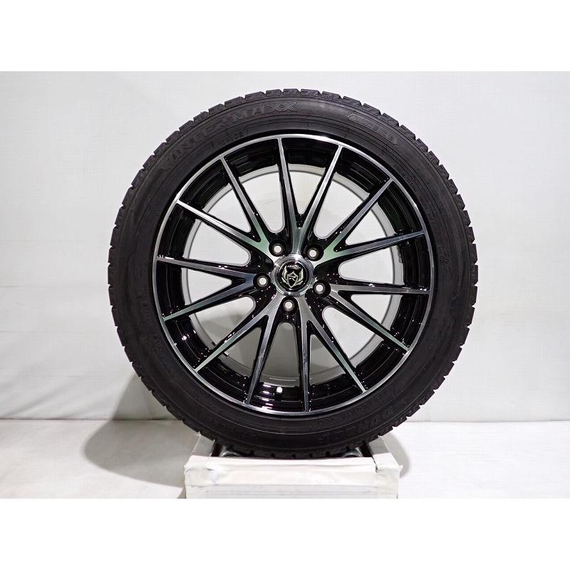 DUNLOP（ダンロップ） 中古 225/50R18 スタッドレスタイヤアルミ4本 