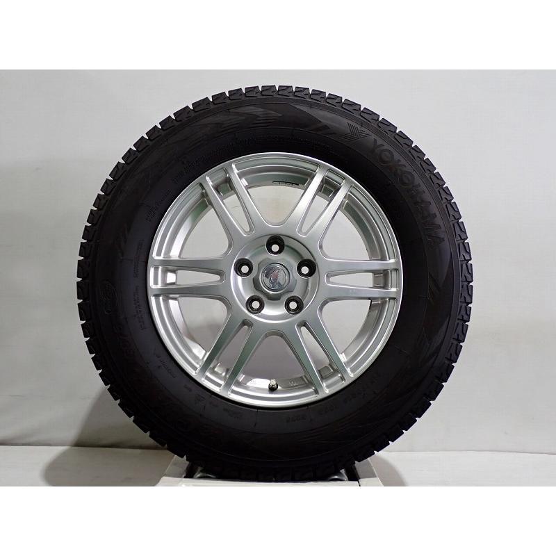 中古 215/70R16 スタッドレスタイヤ アルミ 4本セット ヨコハマ アイス 