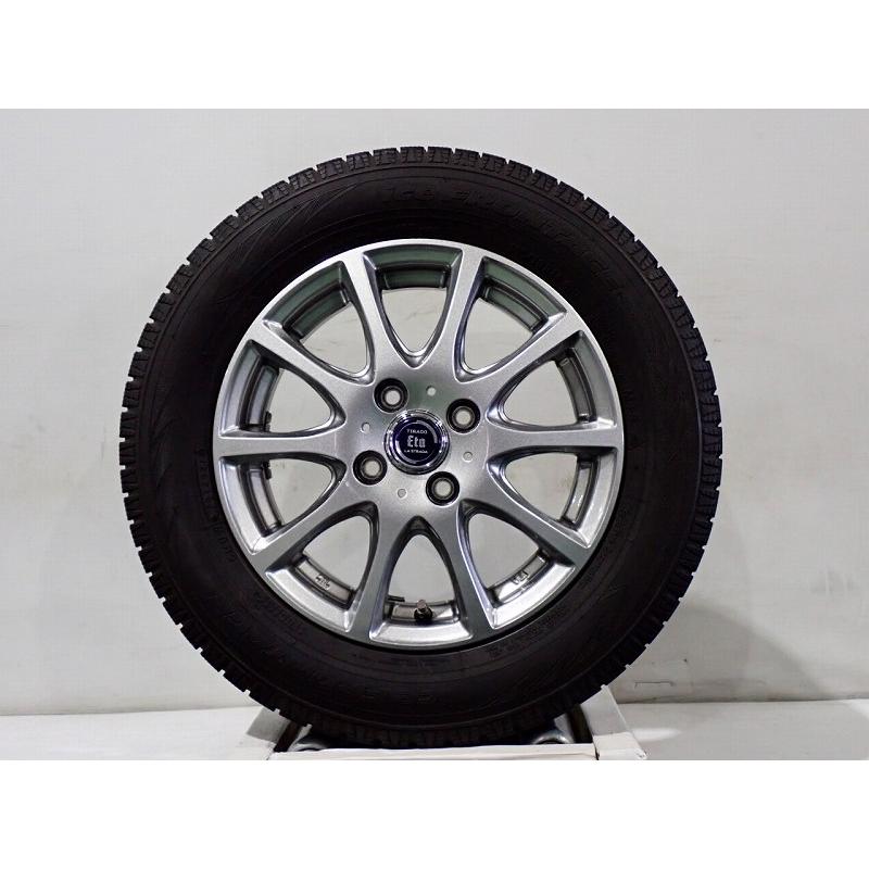 中古タイヤホイール165/70R14　30系パッソ純正　4本セット DUNLOP（ダンロップ） 限定1台 30系 パッソ 中古ホイール中古タイヤ4本