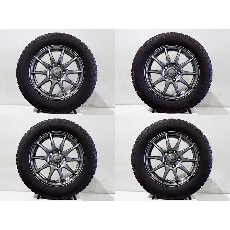 中古 195/65R15 スタッドレスタイヤアルミホイール 4本セット トーヨー