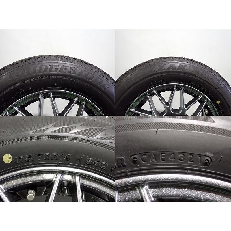 爆買 中古 175/70R14 スタッドレスタイヤ アルミ 4本セット