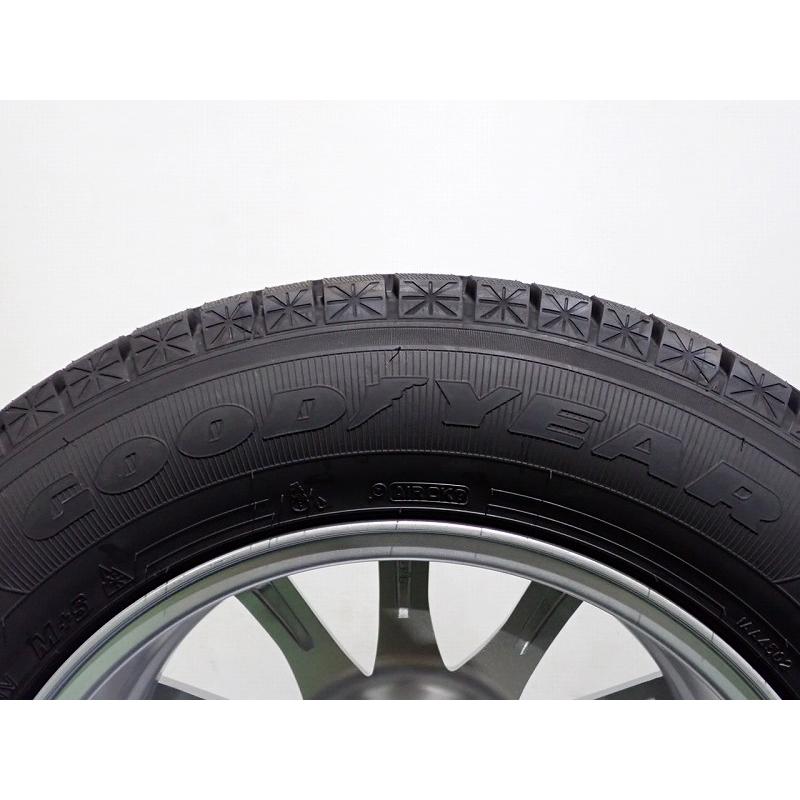 【美品】スタッドレス 225/65R17 グッドイヤーアイスナビ ホイールセット グッドイヤー（GOODYEAR） 225/65R17 スタッドレス アルミホイール 4本