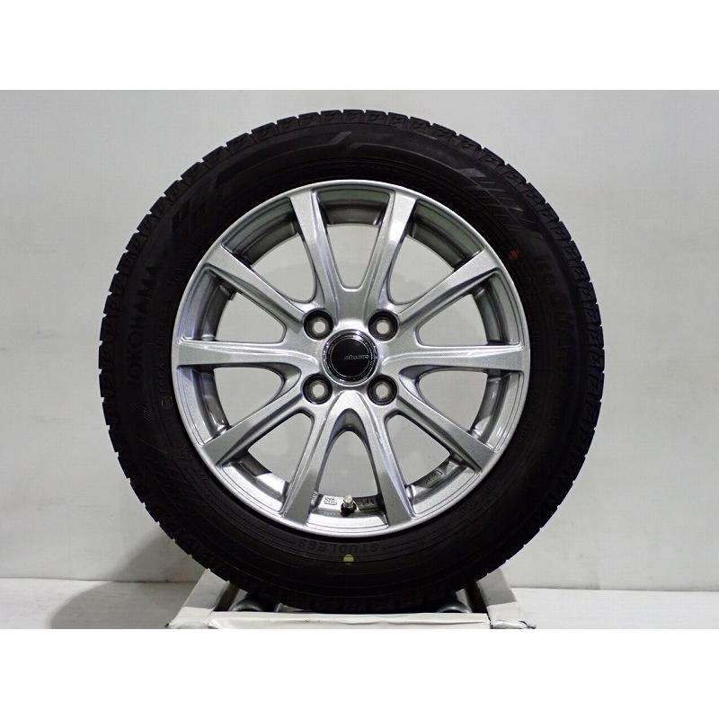 中古 165/65R14 スタッドレスタイヤアルミ 4本セット ヨコハマ アイス 