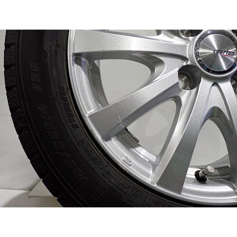 グッドイヤー（GOODYEAR） 中古 165/65R14 スタッドレスタイヤ アルミ4