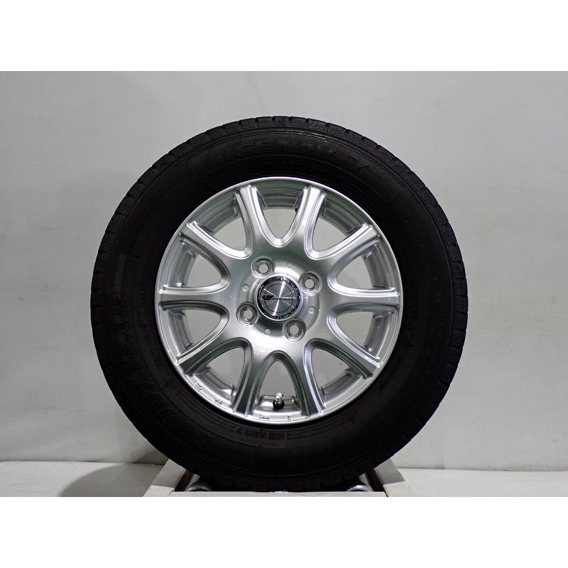 グッドイヤー（GOODYEAR） 中古 145/80R13 スタッドレスタイヤ アルミ 