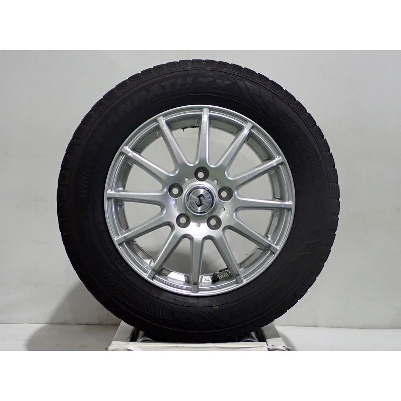 WEDS（ウェッズ） 中古 195/65R15 スタッドレスタイヤ アルミ 4本 