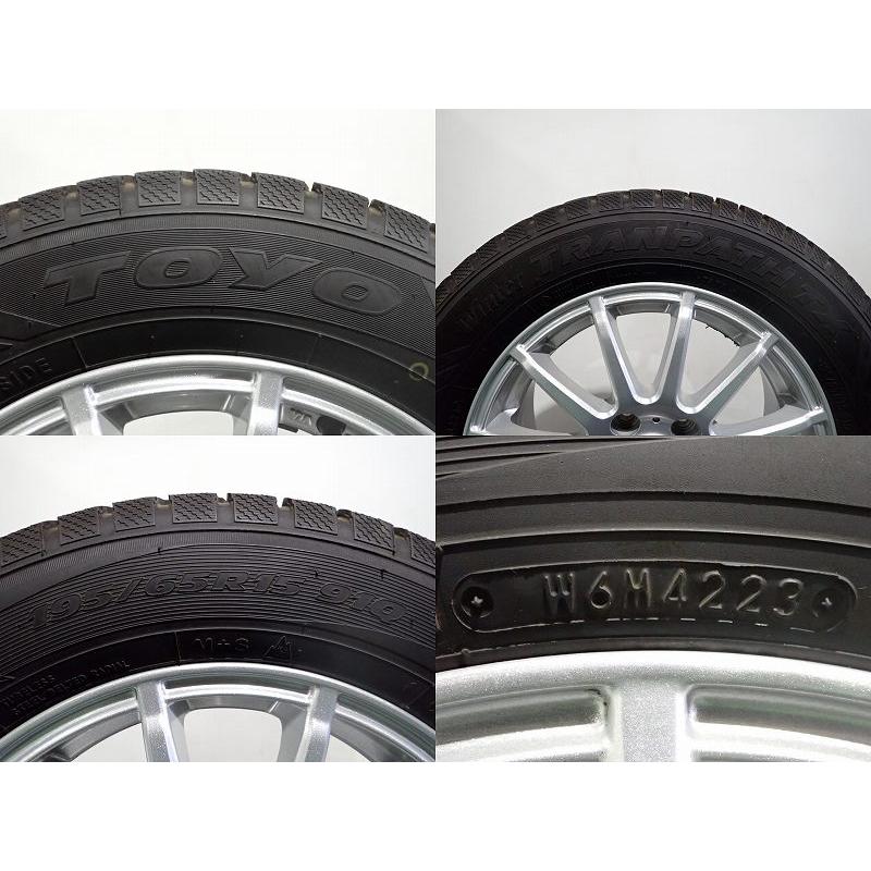 WEDS（ウェッズ） 中古 195/65R15 スタッドレスタイヤ アルミ 4本 
